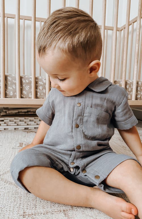 L'ovedbaby Organic Cotton Romper In Blueberry