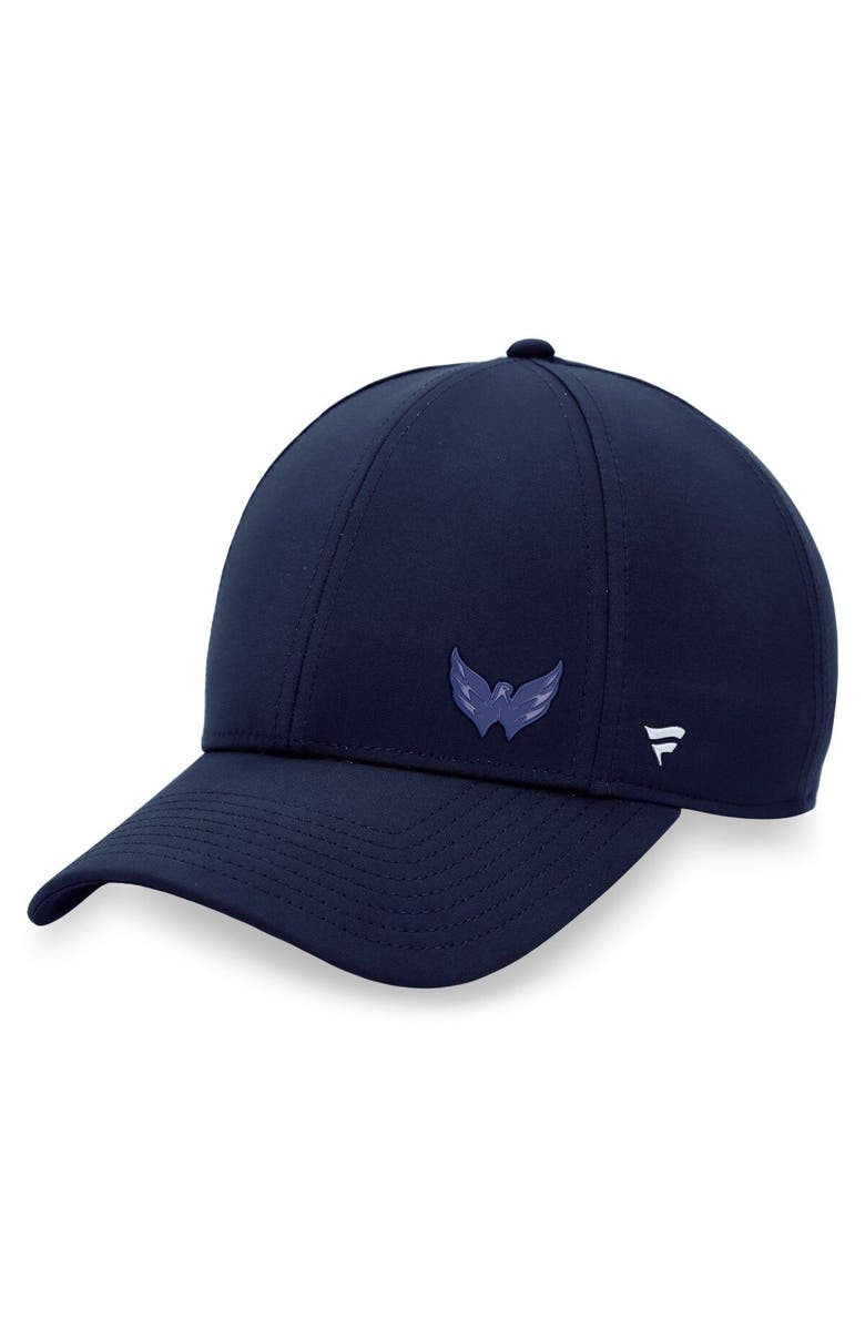 FANATICS Women's Fanatics Branded Navy Washington Capitals Authentic Pro Road Structured Adjustable Hat, Main, color, Navy