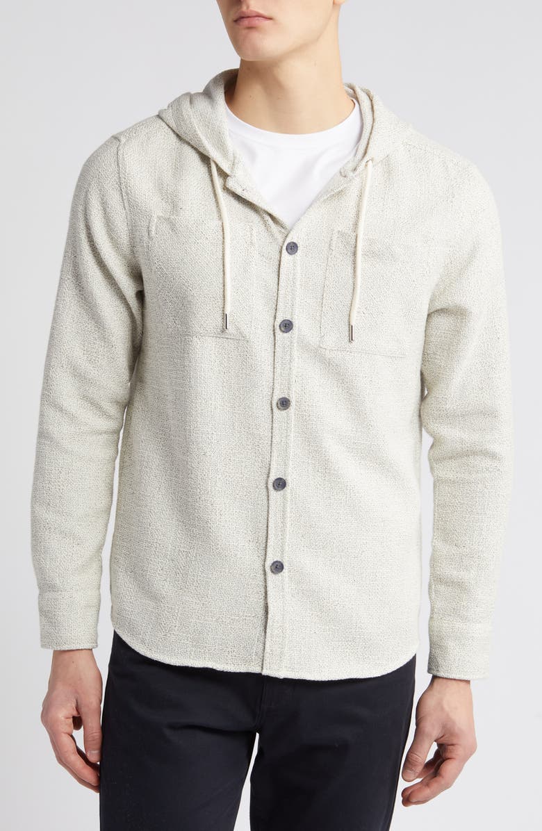 Robert Barakett Hamer Button Front Hooded Shirt Jacket, Alternate, color, 