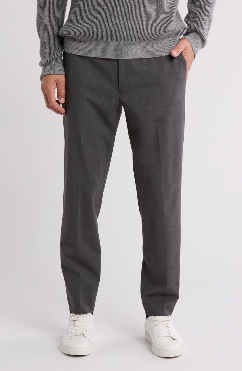 Theory Larin Wrinkle Resistant Virgin Wool Blend Pants, Main, color,