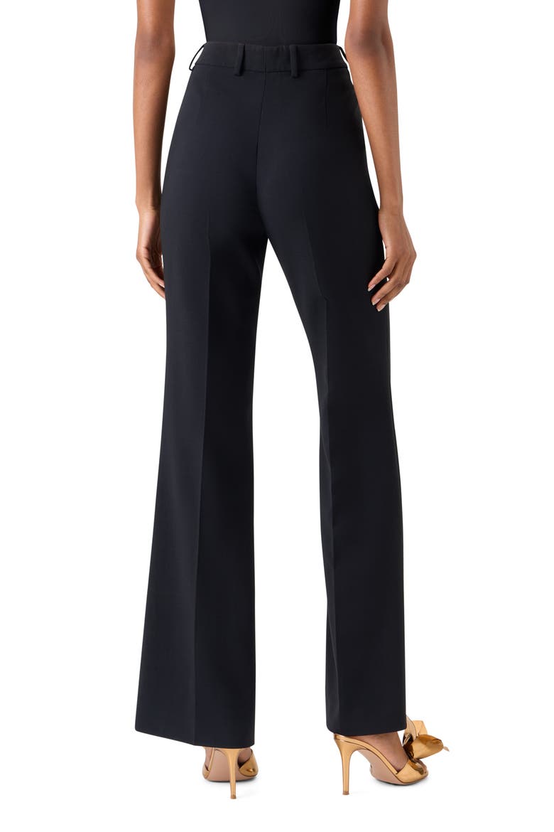 Florine Wide Leg Wool Blend Pants, Alternate, color, BLACK