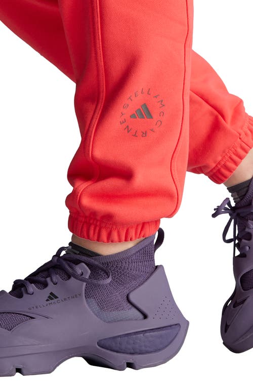 Adidas By Stella Mccartney Ap Drawstring Sweatpants In Red