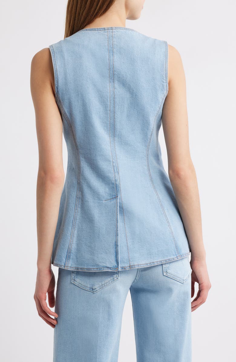 PAIGE Yasmin Stretch Denim Vest, Alternate, color, 