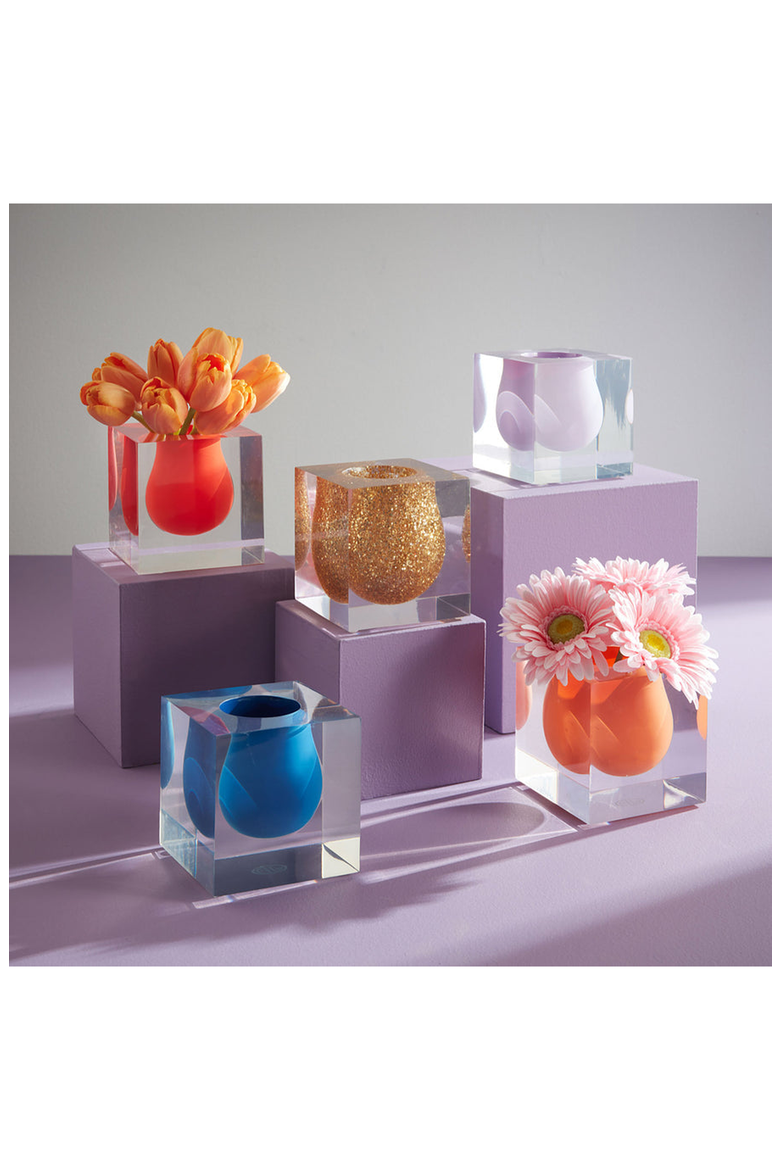 Bel Air Mini Scoop Vase, Alternate, color, Orange
