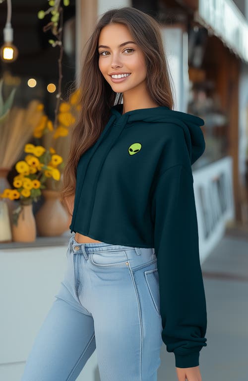 DALIX DALIX ALIEN CROPPED FLEECE HOODIE 