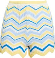 Kulani Kinis Chevron Knit Cover-Up Microshorts