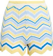 Kulani Kinis Chevron Knit Cover-Up Microshorts