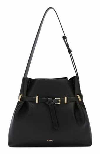 Furla Aura Belted Leather Shoulder Bag