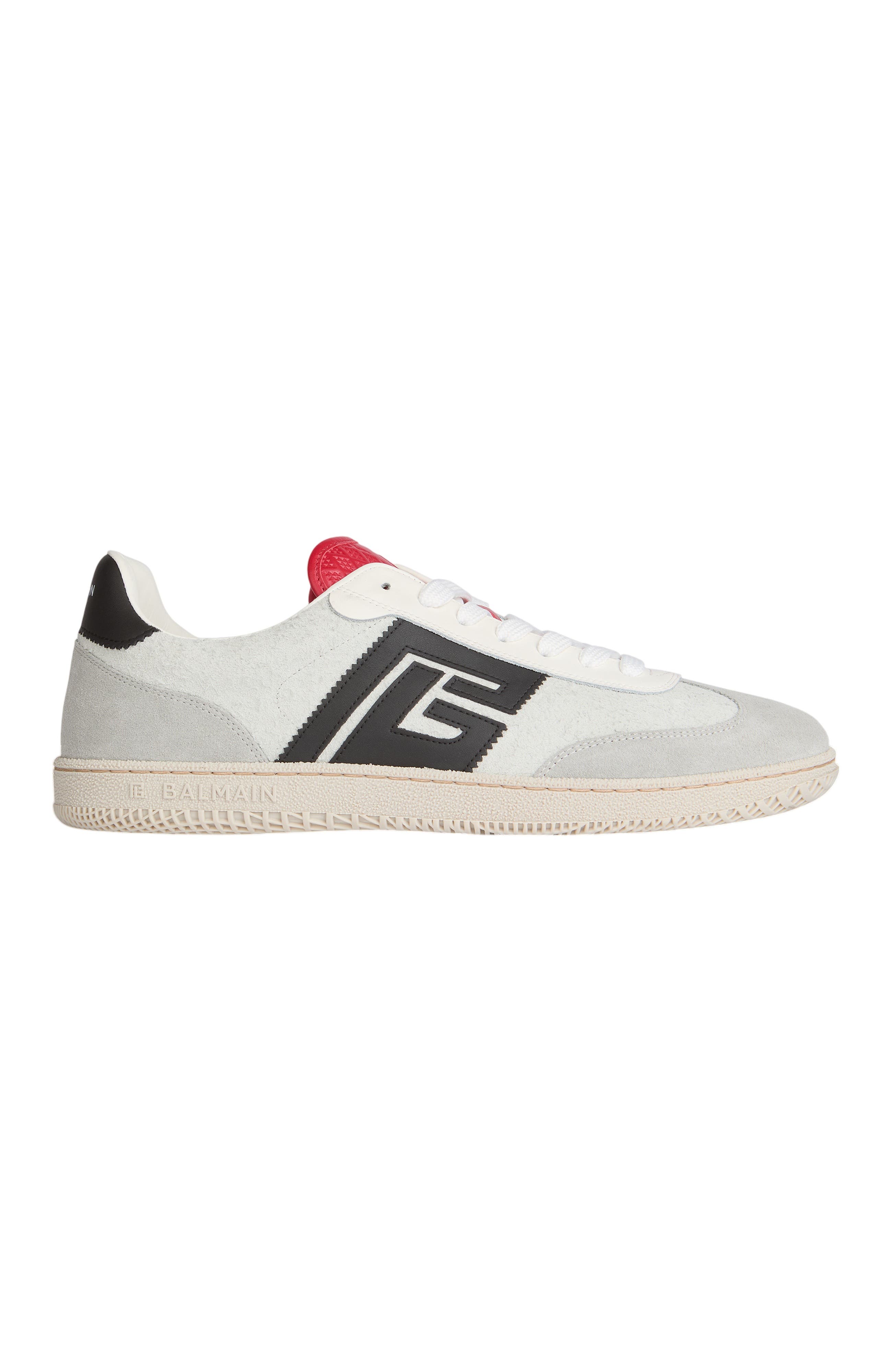 Swan Suede and Smooth Leather Trainers, Alternate, color, multicolor