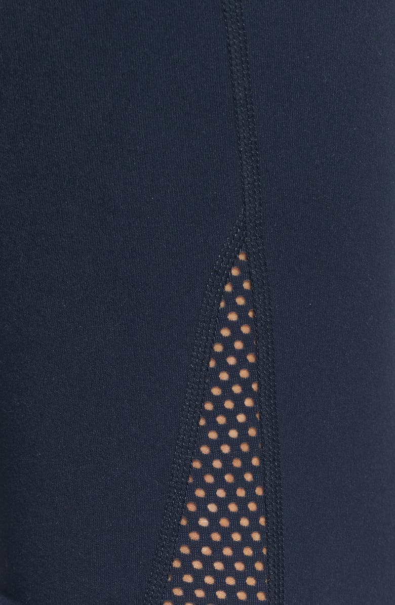 Zella 'Live In - Streamline' Mesh Detail Capris, Alternate, color, 