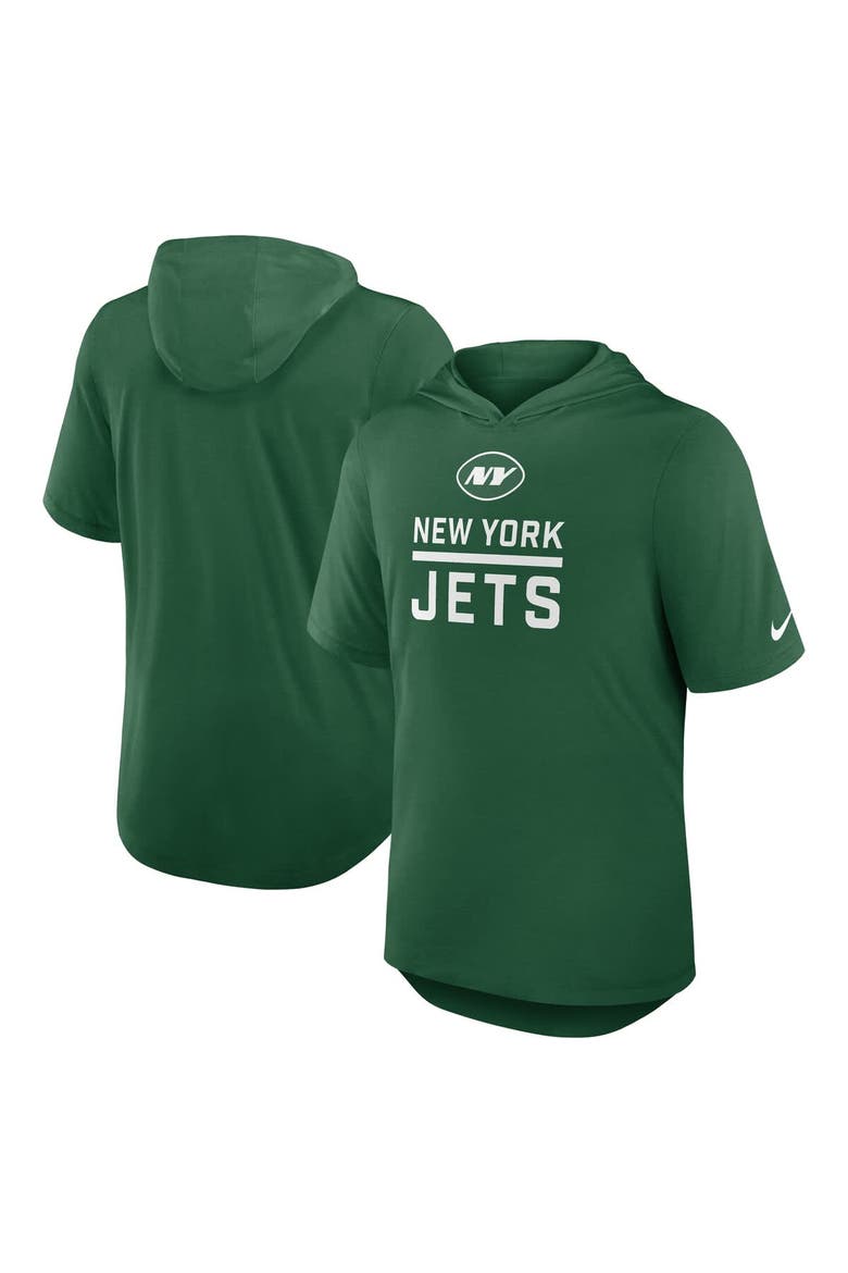 Men's Nike Green New York Jets Lockup Tri-Blend Hoodie T-Shirt, Alternate, color, Green