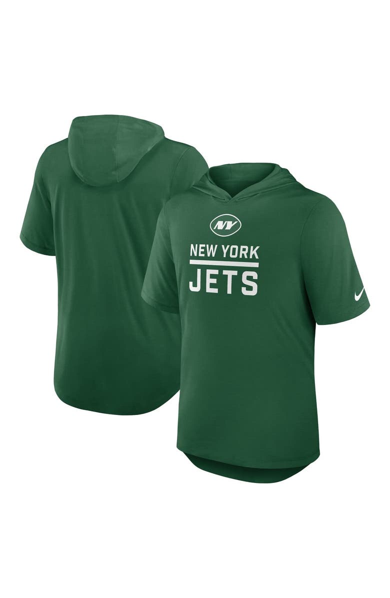Nike Men's Nike Green New York Jets Lockup Tri-Blend Hoodie T-Shirt, Alternate, color, Green