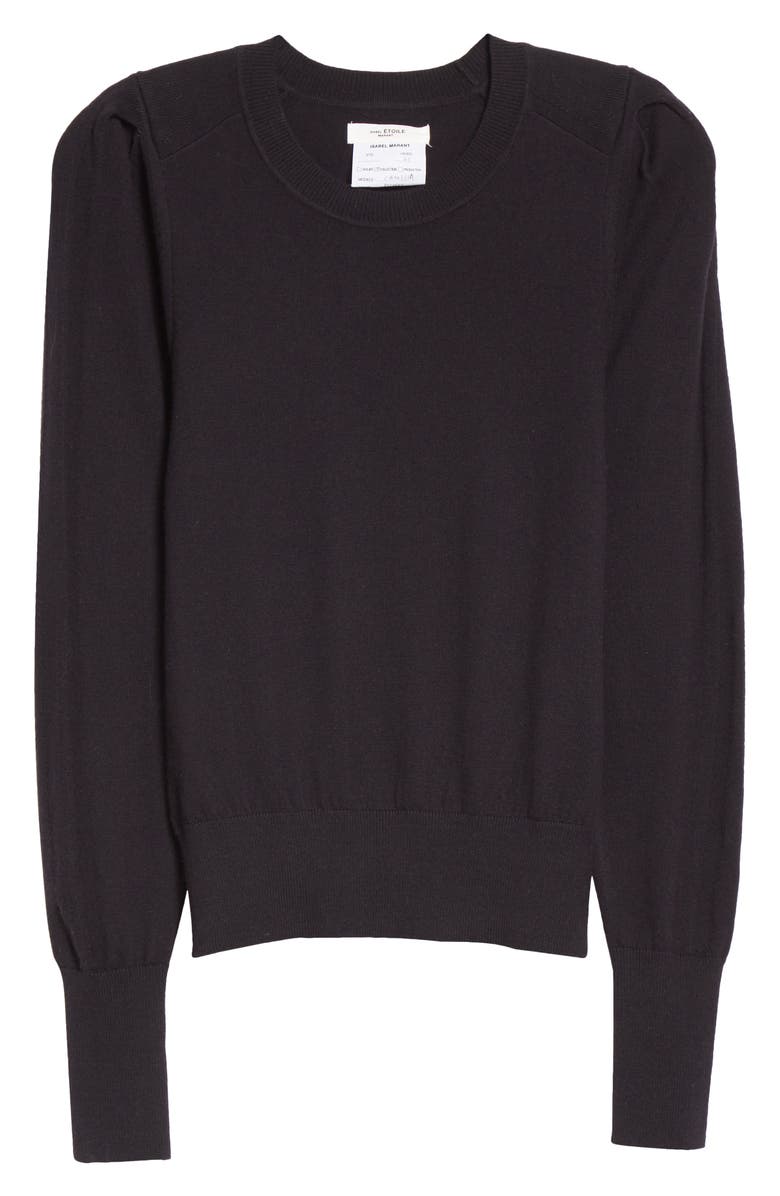 Isabel Marant Étoile Camelia Cotton & Wool Crewneck Sweater, Alternate, color,