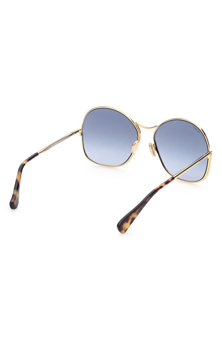 Max Mara 60mm Geometric Sunglasses, Alternate, color, 