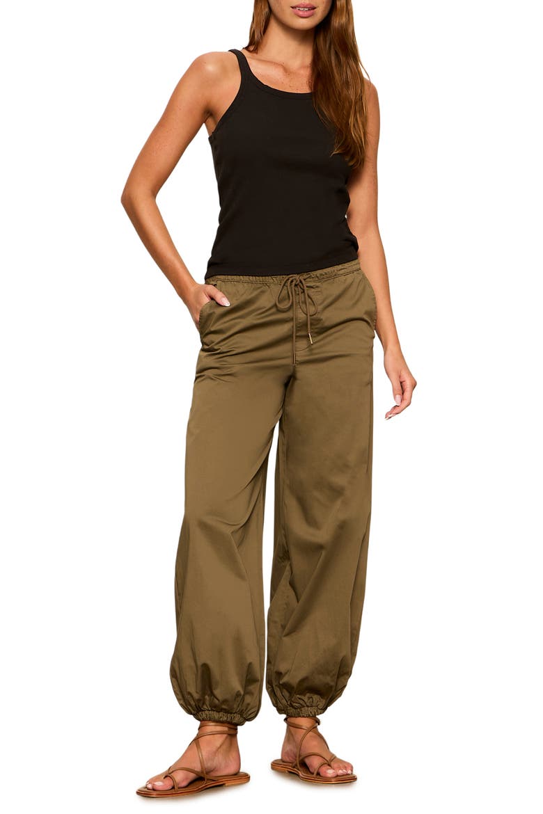 Float On Stretch Cotton Balloon Pants, Alternate, color, TIMBER BROWN