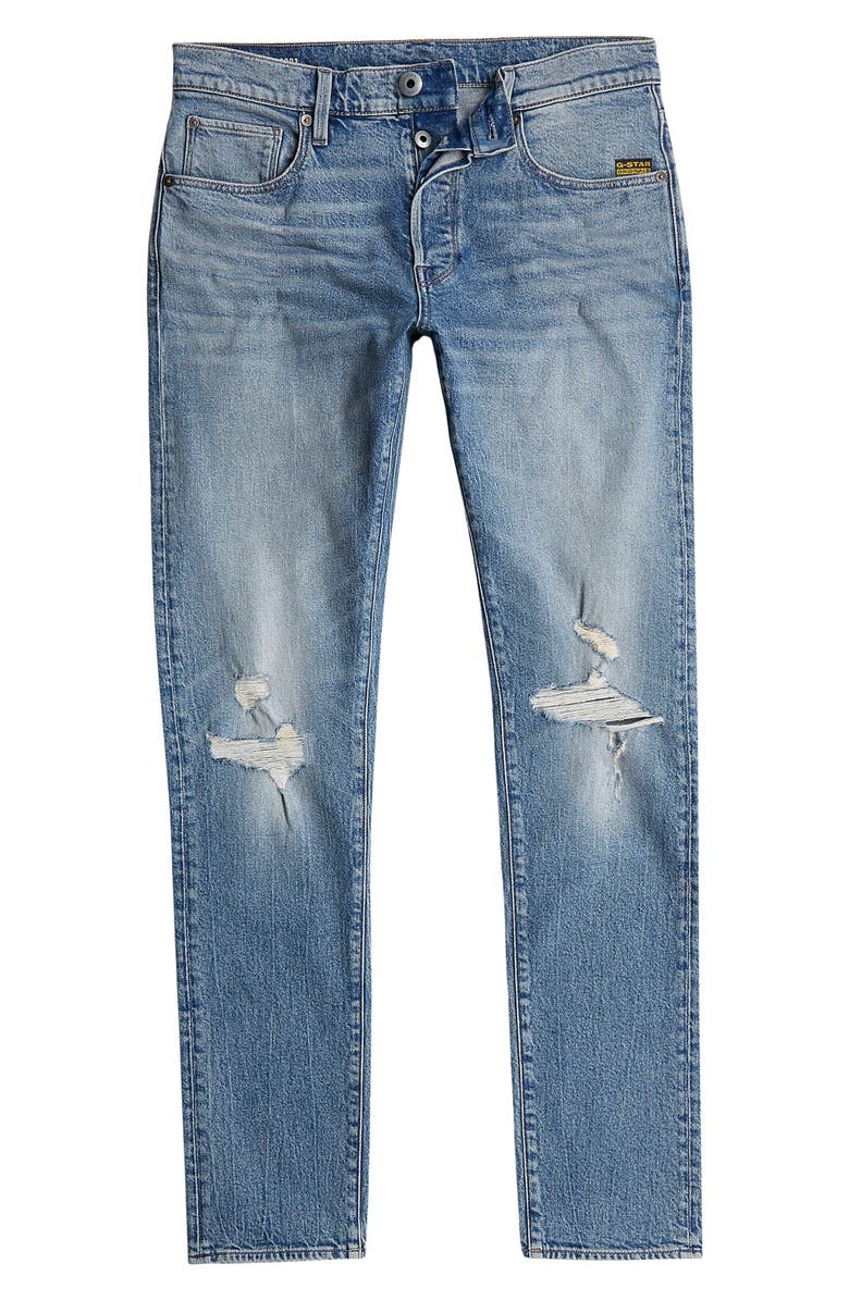 G-STAR 3301 Slim Jeans, Alternate, color, Vintage Blue Vapour