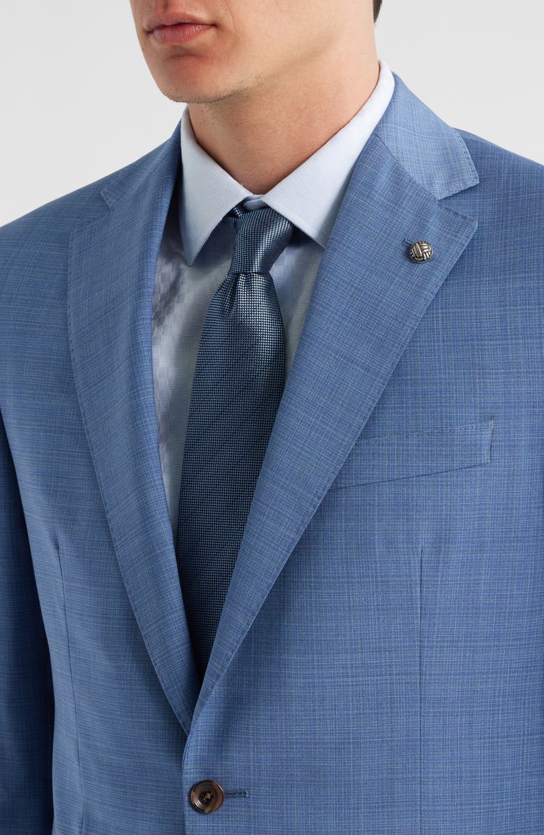 Jack Victor Esprit Light Blue Screen Weave Super 100s Wool Suit, Alternate, color, Light Blue