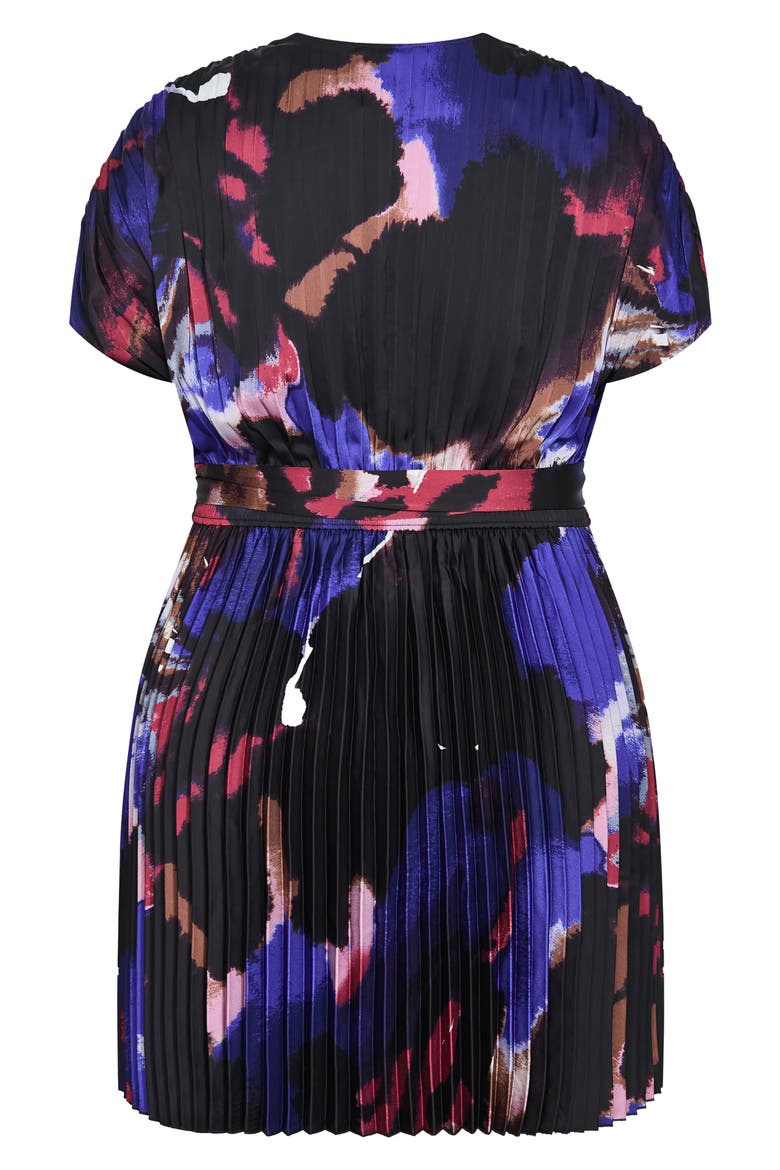 Hailey Abstract Print Minidress, Alternate, color, FADE