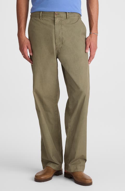 Cotton Poplin Utility Pants