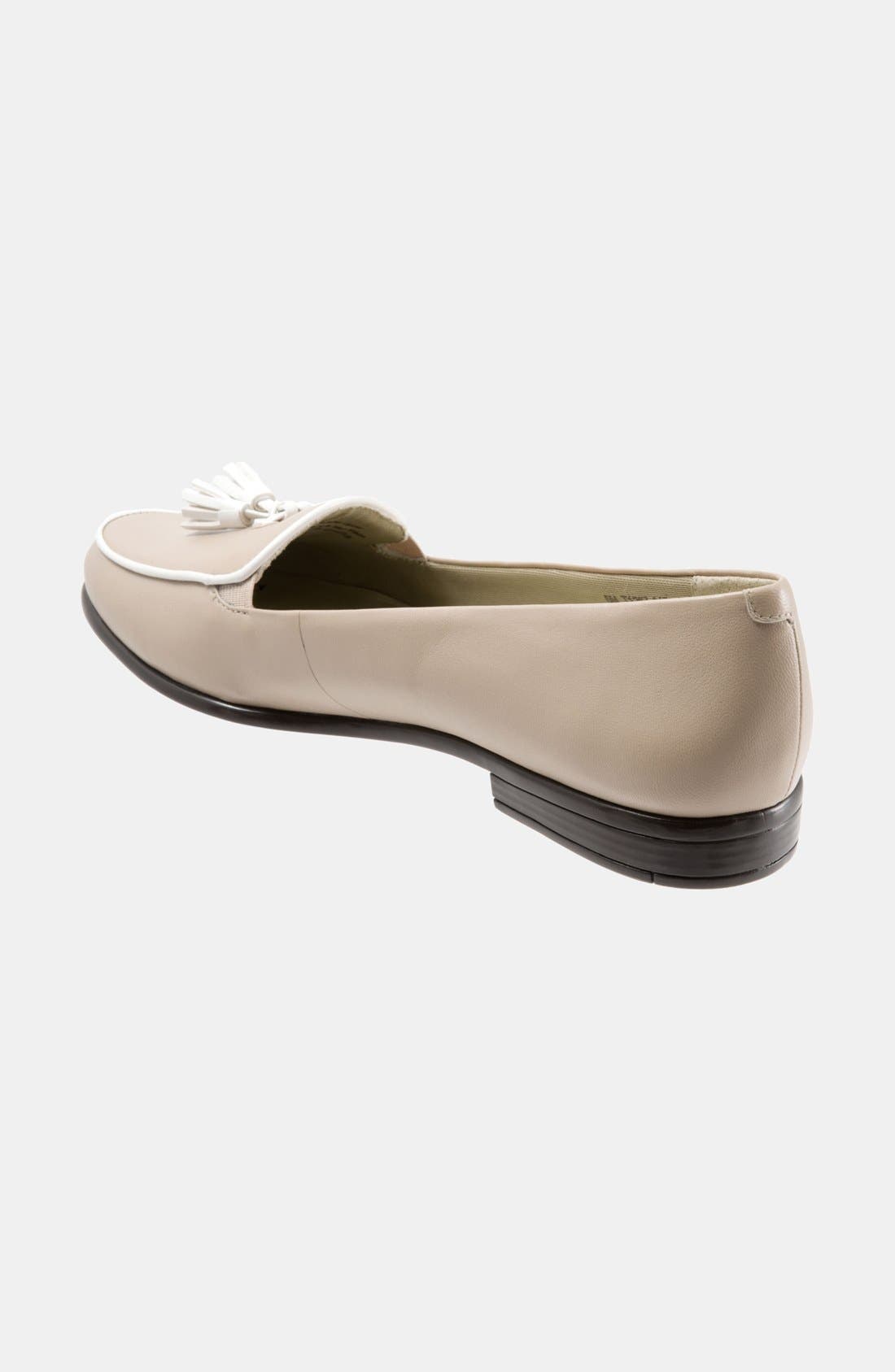 'Leana' Flat, Alternate, color, NUDE/ WHITE