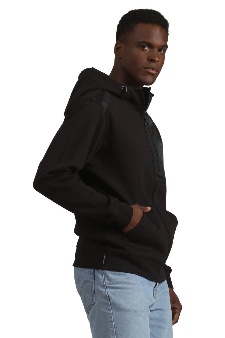 Austin Zip-Up Hoodie, Alternate, color, Black