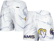 PRO STANDARD Men's Pro Standard White Los Angeles Rams Allover Marble Print Shorts