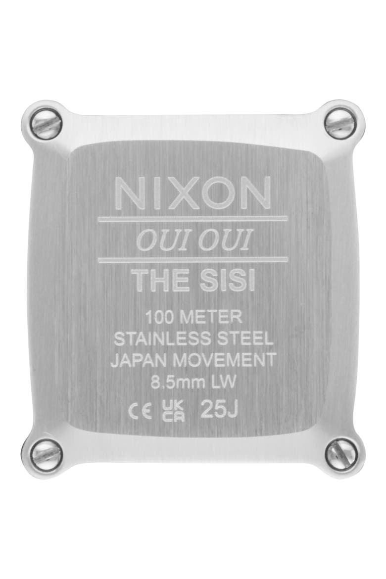 Sisi Stainless Steel Bracelet Watch, Alternate, color, ALL SILVER / BLACK