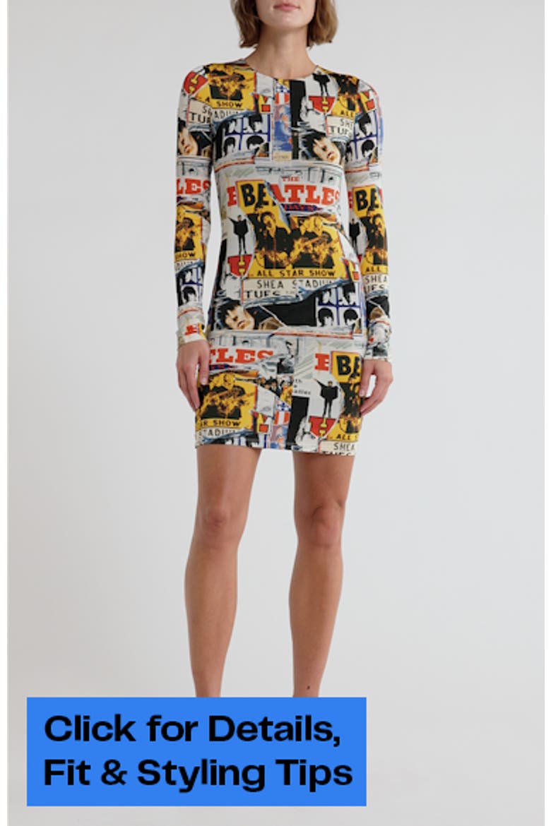 x The Beatles Delora Long Sleeve Minidress video