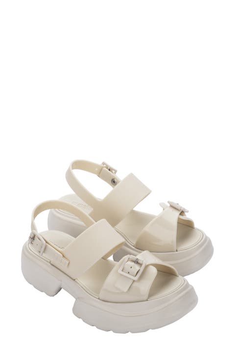 Push Slingback Platform Sandal