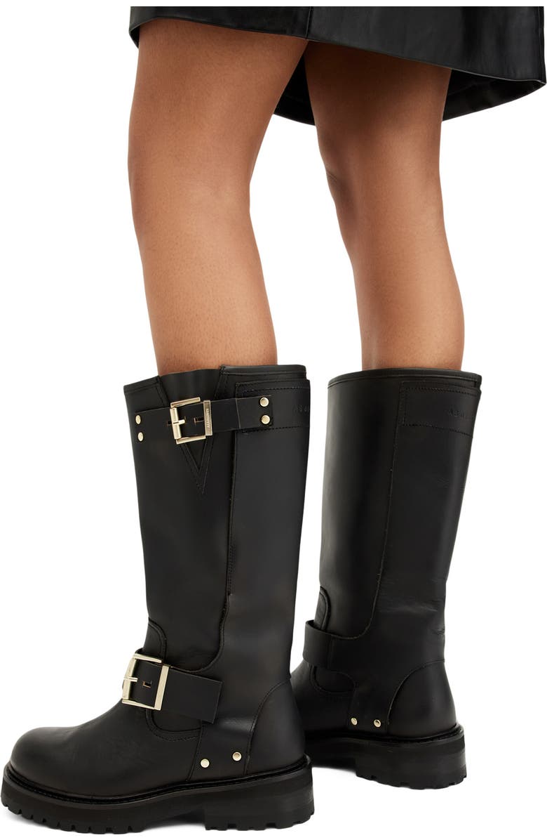 AllSaints Tay Biker Boot, Alternate, color,