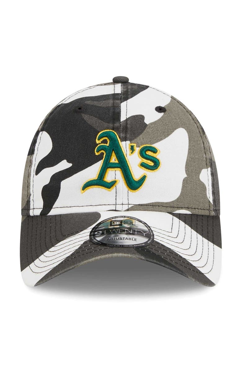 New Era Men's New Era Camo Oakland Athletics 9TWENTY Adjustable Hat, Alternate, color, 