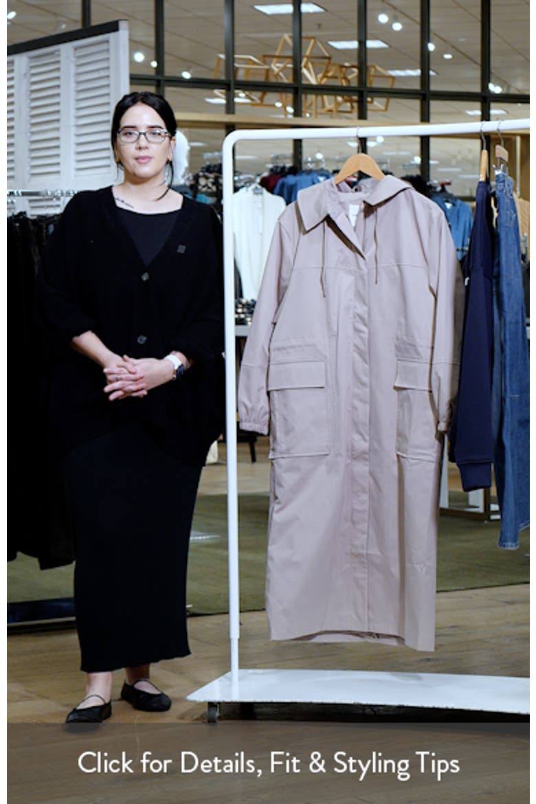 Hooded Water Resistant Longline Anorak video