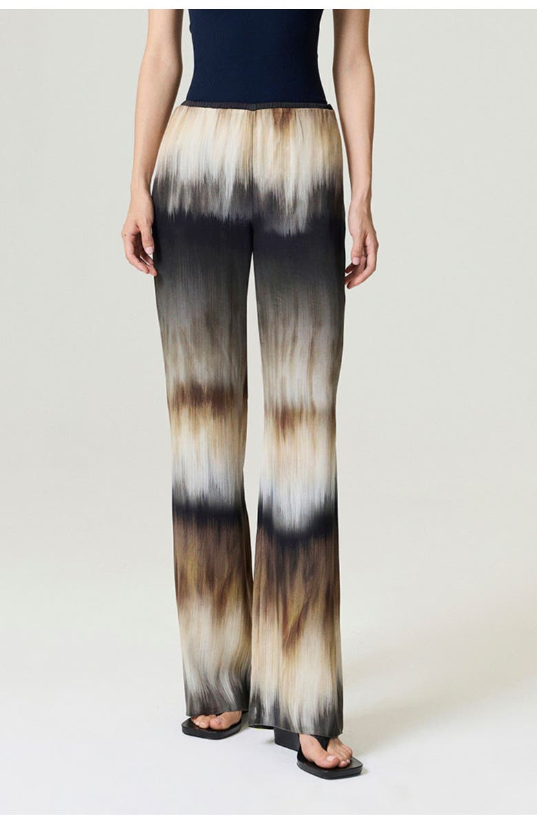 Nocturne Batik Print Wide-Leg Pants, Main, color, Multi-Colored