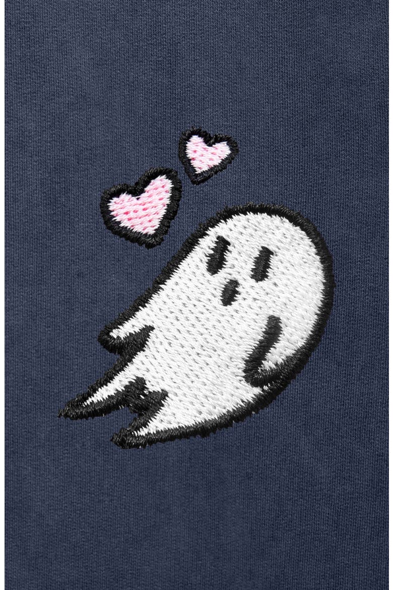 Womens Heartly Ghost Mineral Washed Hoodie, Alternate, color, Denim Blue