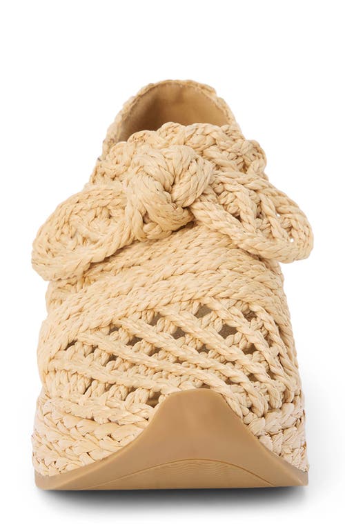 Coconuts By Matisse Espanola Woven Raffia Platform Sneaker In Natural