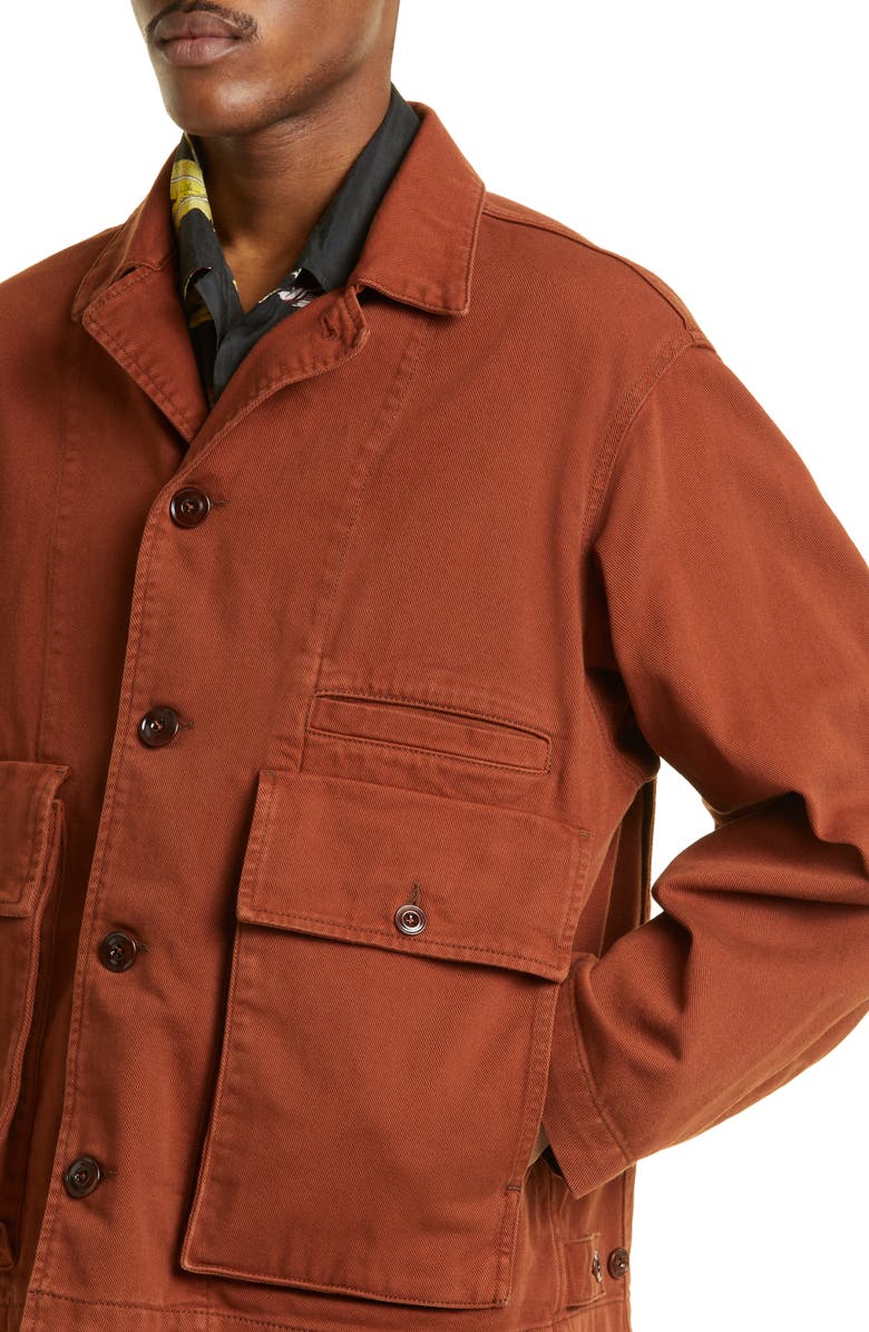 Lemaire Boxy Cotton Twill Jacket, Alternate, color,