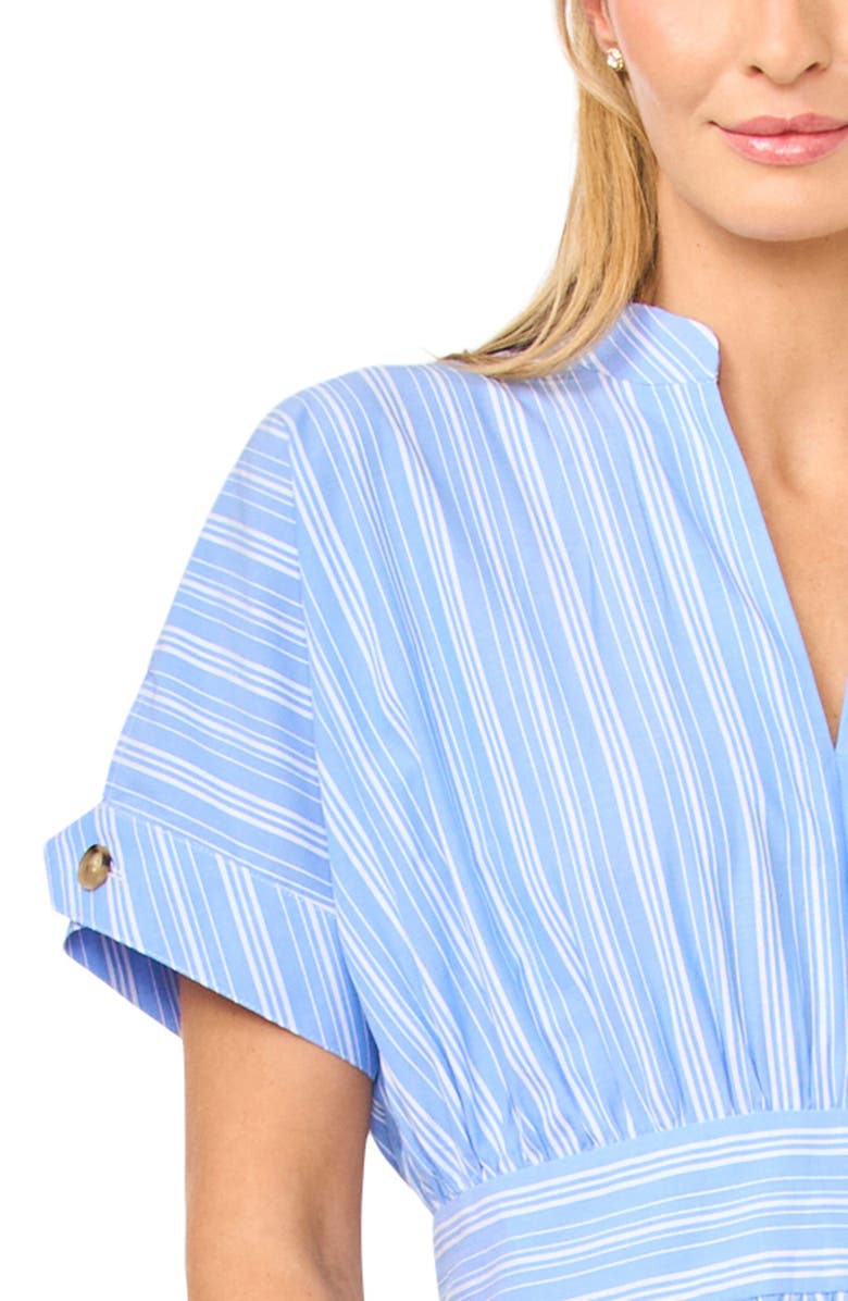 Ted Baker Charlotte Stripe Cotton Midi Dress, Alternate, color, Granada Sky