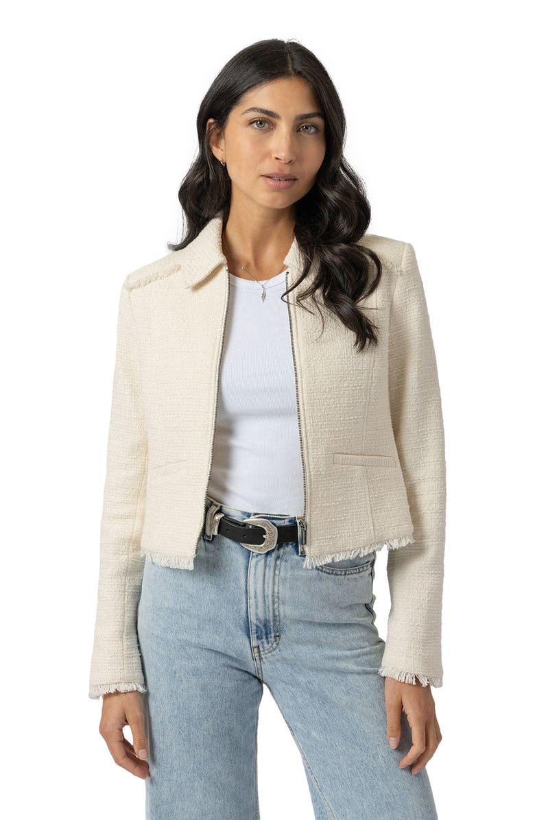 Saint + Sofia Kinley Jacket, Main, color, Cream