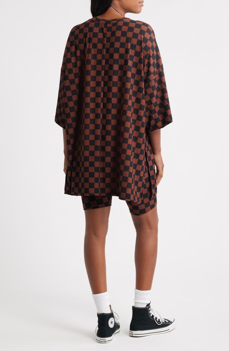 Dressed in Lala Malone Rib Oversize T-Shirt & Biker Shorts Set, Alternate, color, 