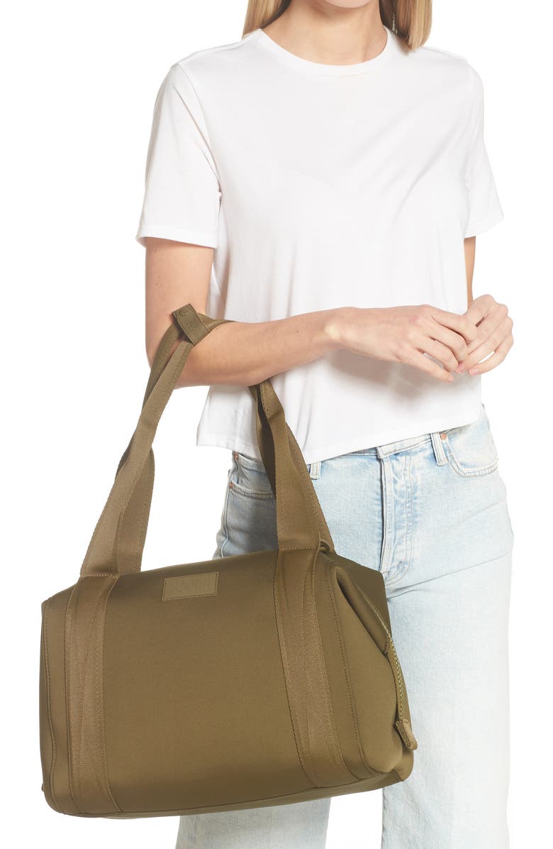 Dagne Dover Landon Medium Neoprene Carryall, Alternate, color, Dark Moss