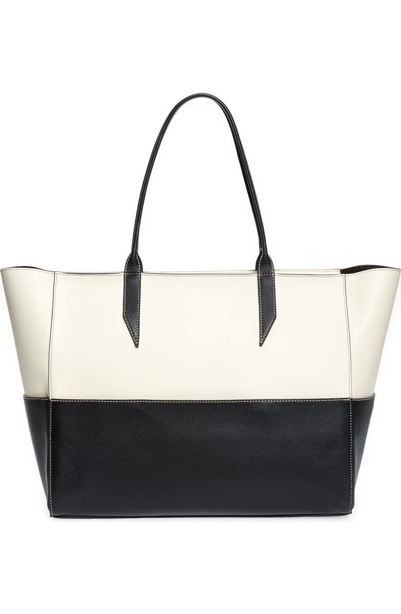 Métier London Small Incognito Cabas Leather Tote, Alternate, color,