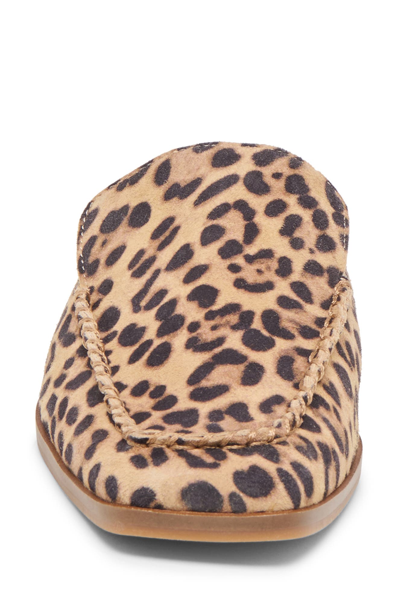 Brevyn Perforated Mule, Alternate, color, LEOPARD SUEDE