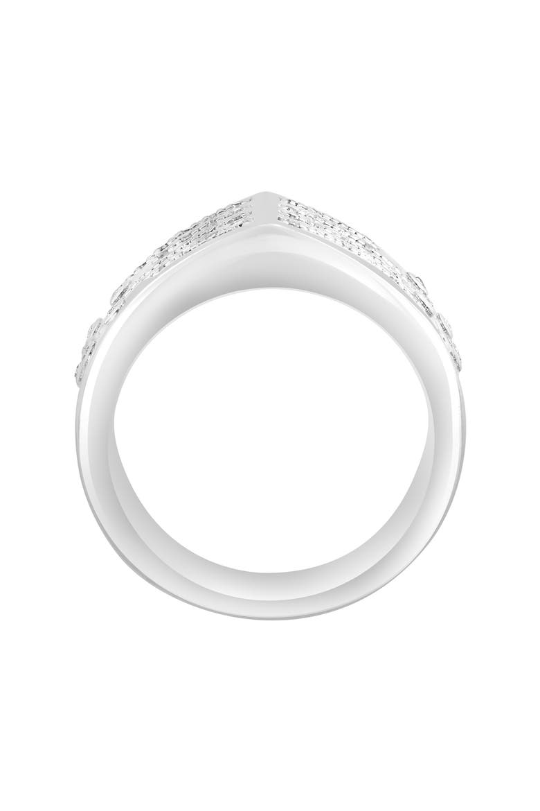 Sterling Silver Pavé Diamond Ring - 0.20ct., Alternate, color, SILVER