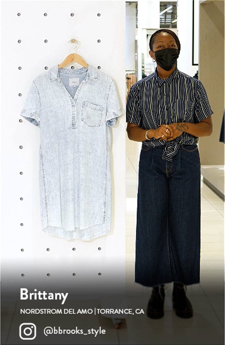 Valerie Raw Hem Shirtdress, sales video thumbnail