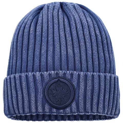 Men's Fanatics Navy Winnipeg Jets Authentic Pro Road Cuffed Knit Hat