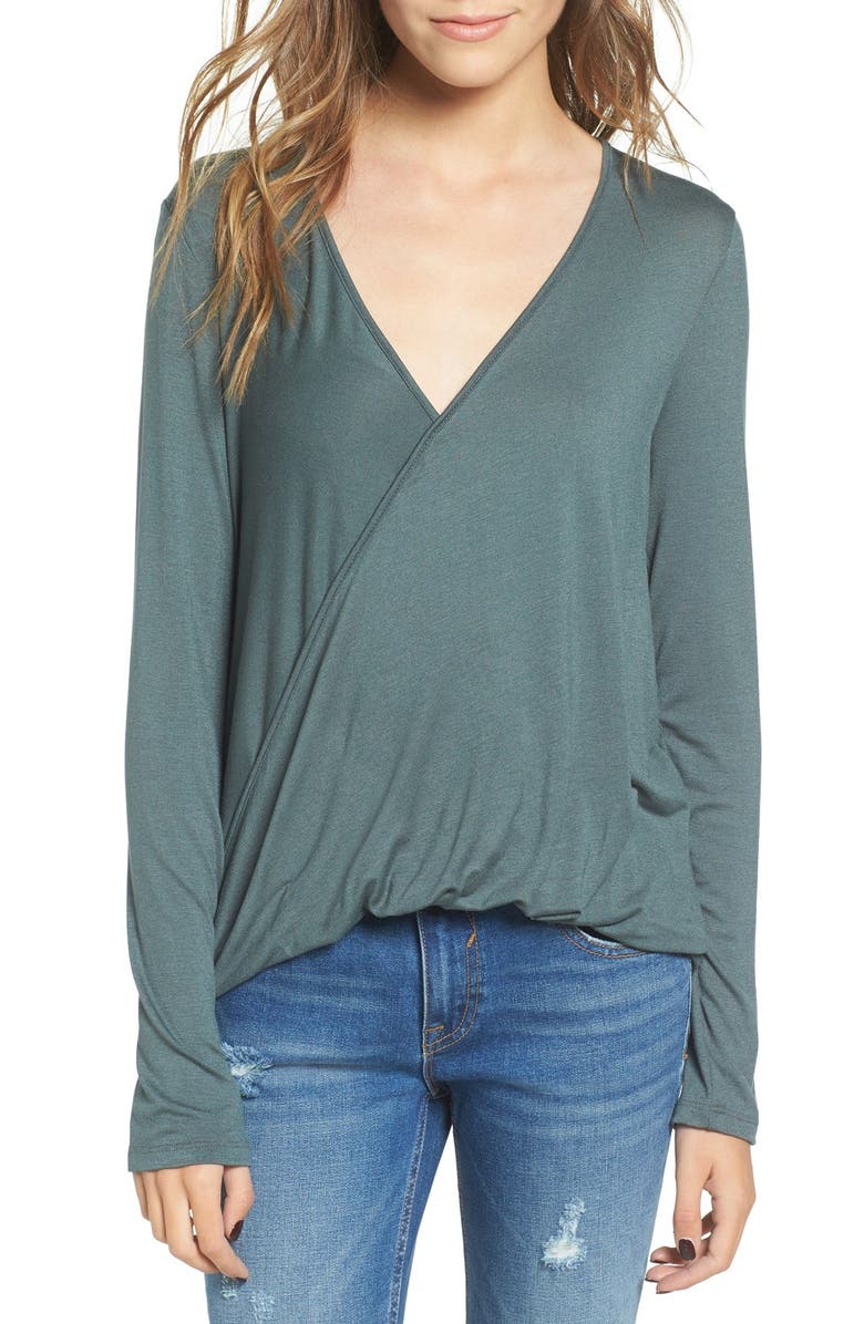 All in Favor Surplice Tee, Main, color,
