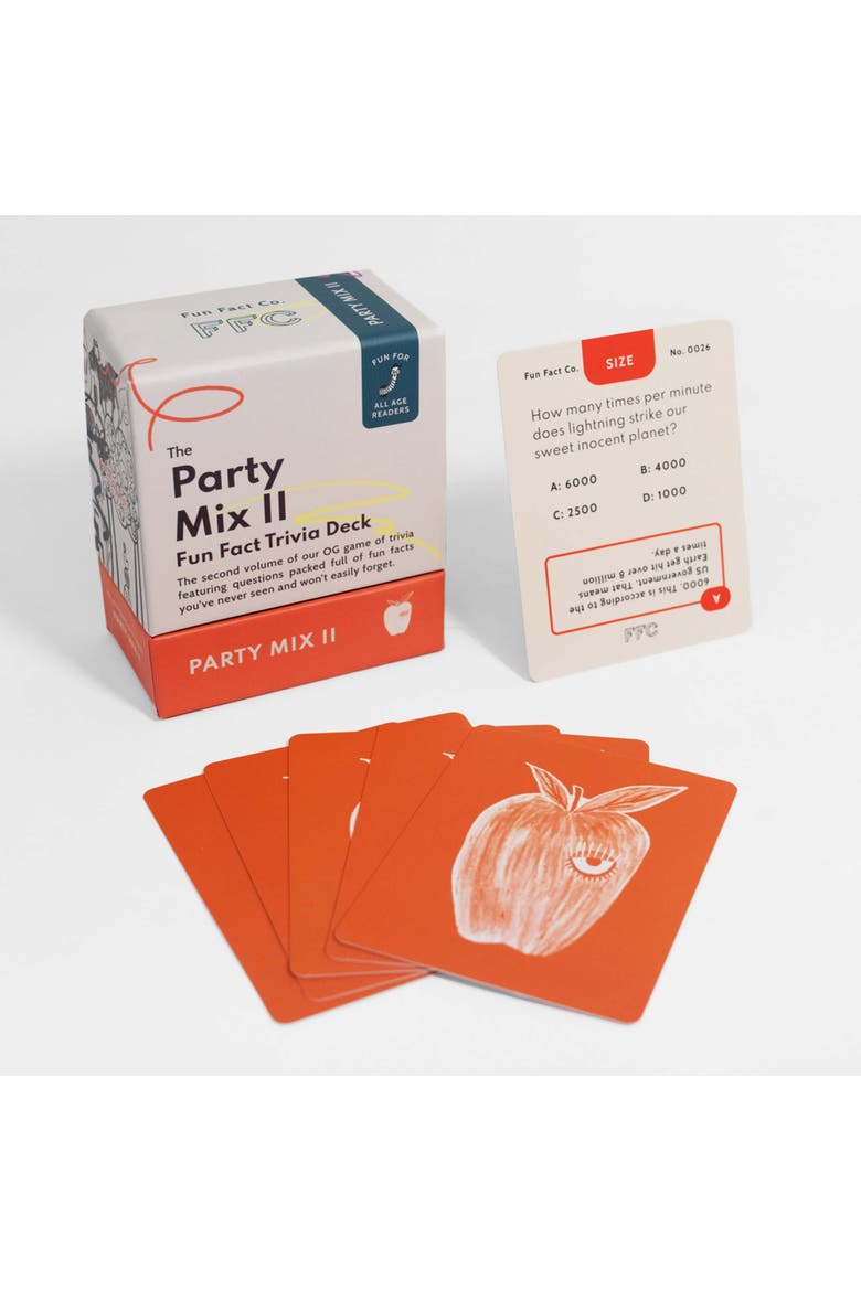 The Party Mix II Trivia Card Game, Alternate, color, Multicolor