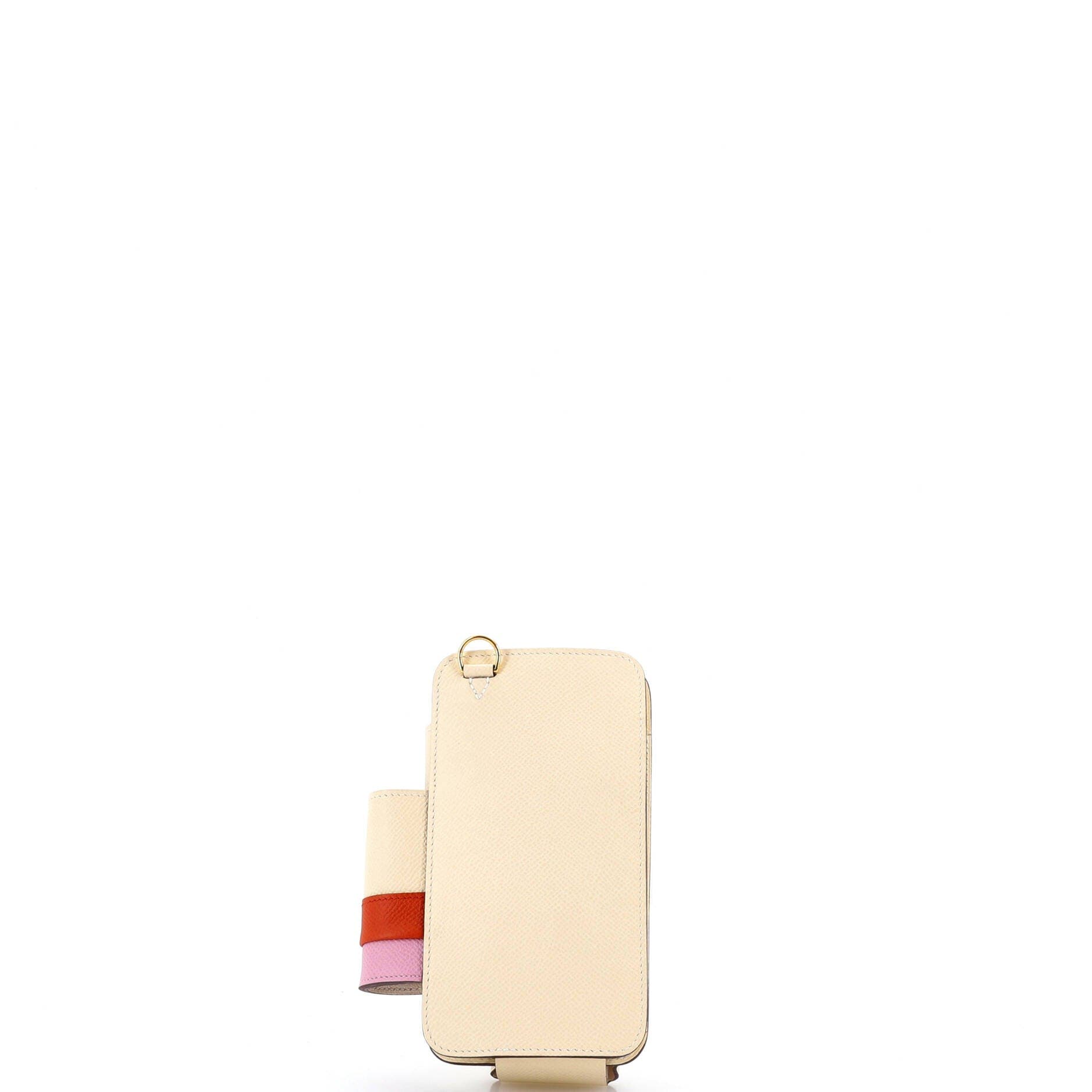 Hermesway Phone Case Crossbody Bag Epsom, Alternate, color, White
