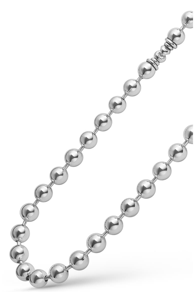 Men's 8mm Ball Chain Necklace, Alternate, color, SILVER