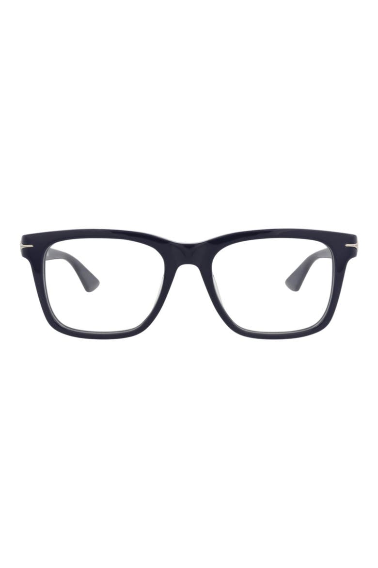 54mm Square Optical Glasses, Main, color, BLUE TRANSPARENT